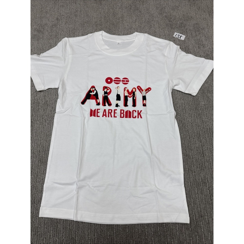 Army We Are Back White T Shirt Size Small # 138
